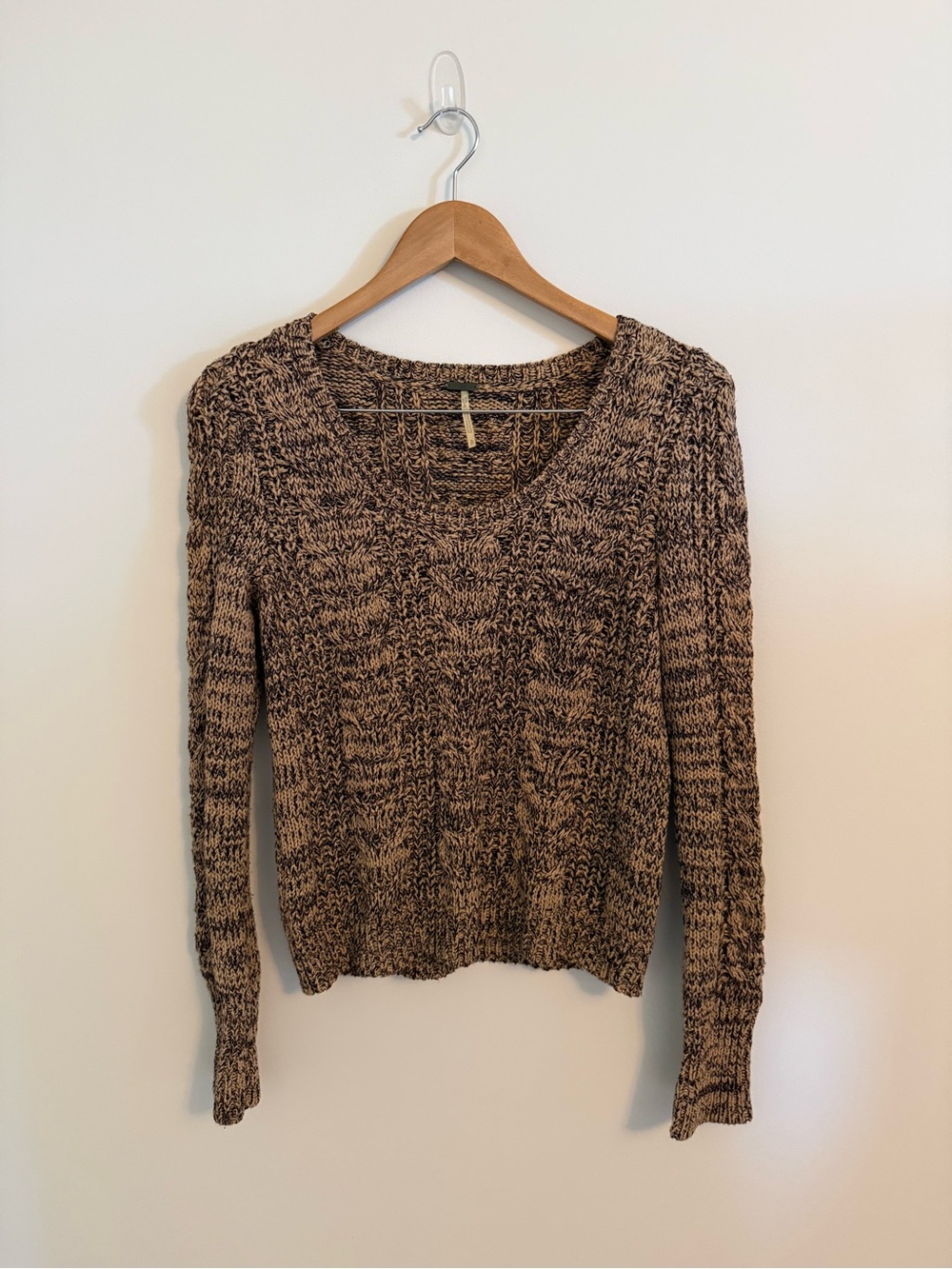 FREE PEOPLE CABLEKNIT SWEATER